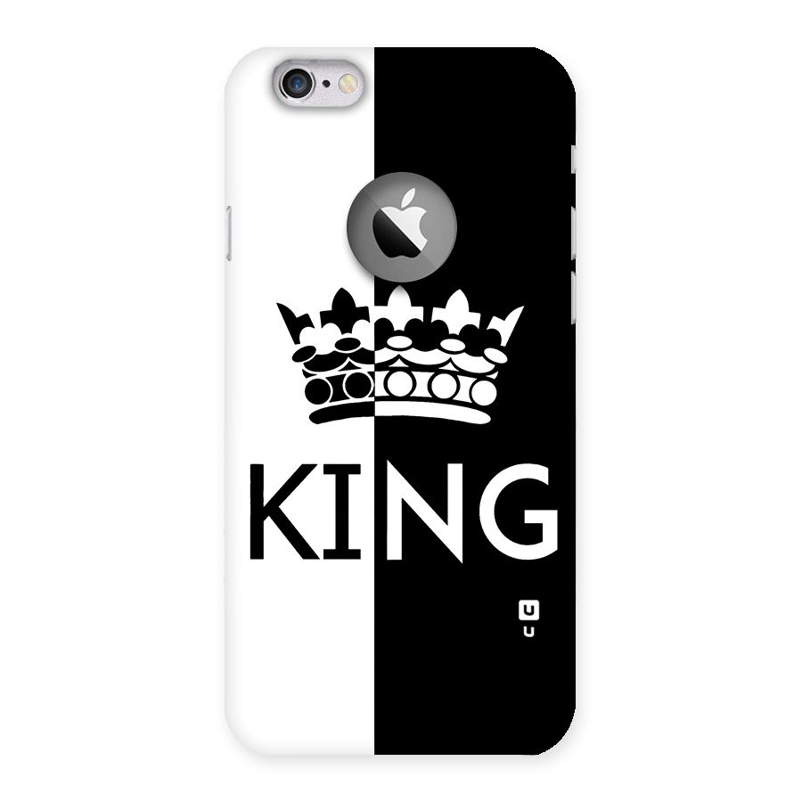 Aesthetic Crown King Back Case for iPhone 6 Logo Cut