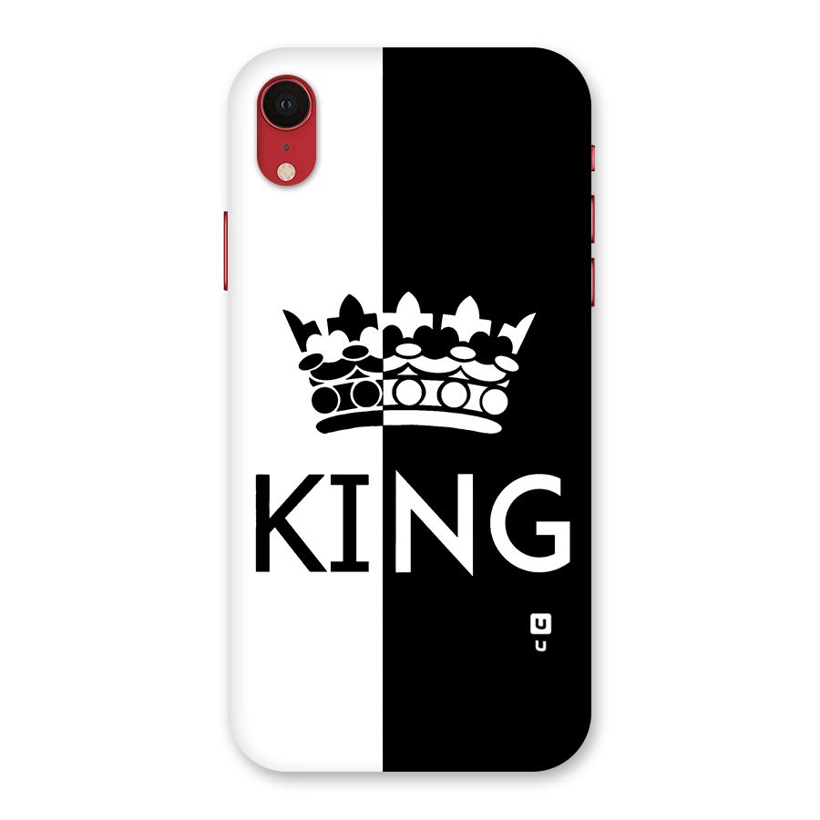 Aesthetic Crown King Back Case for iPhone XR