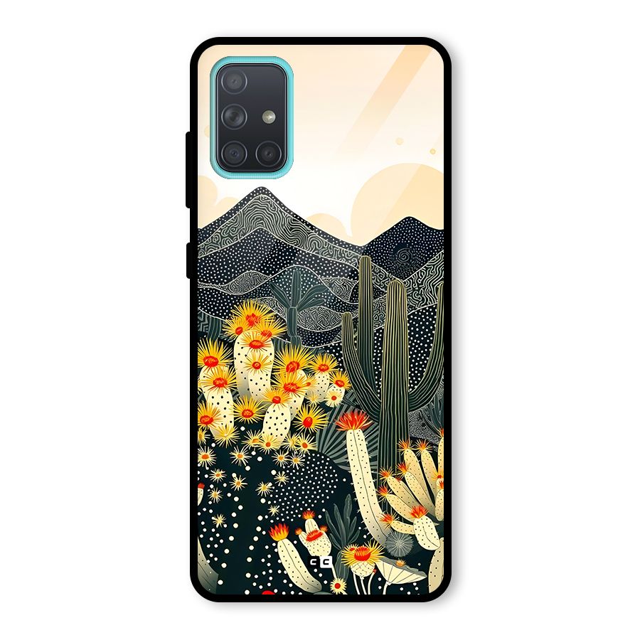 Aesthetic Desert Glass Back Case for Galaxy A71