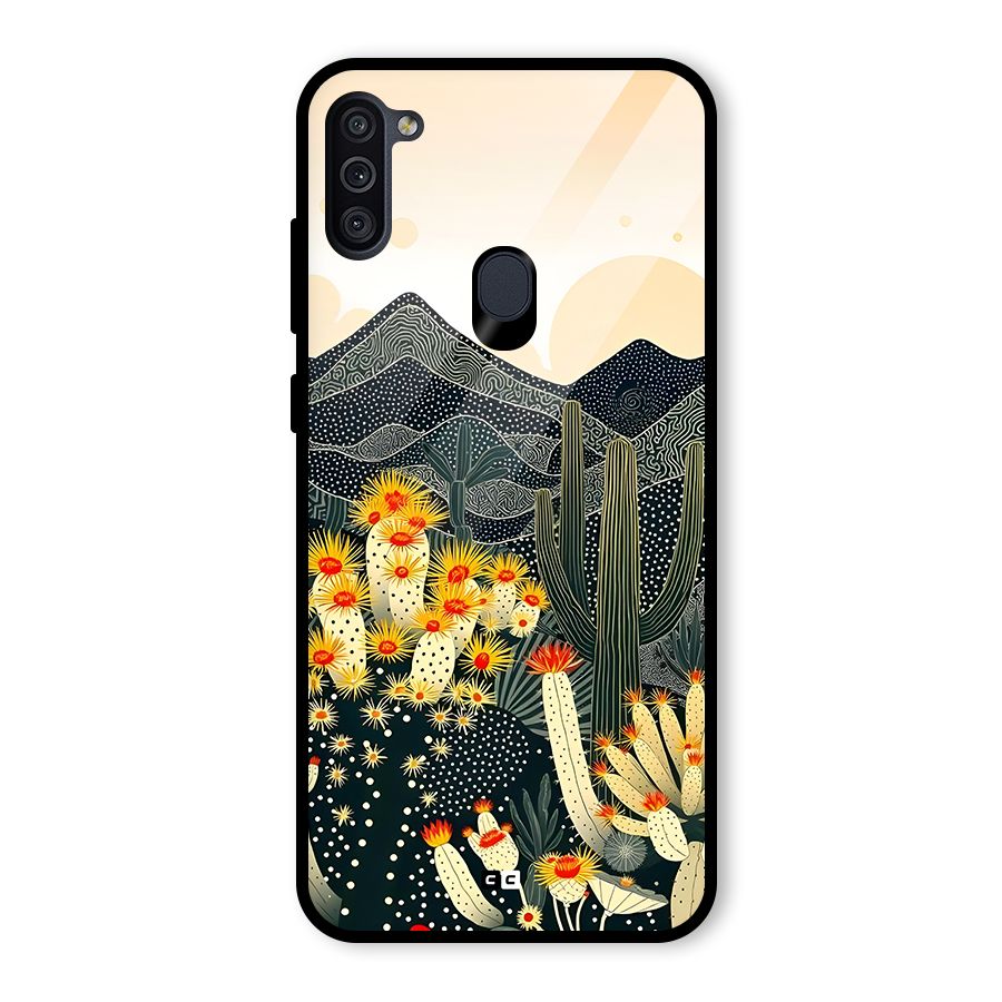 Aesthetic Desert Glass Back Case for Galaxy M11
