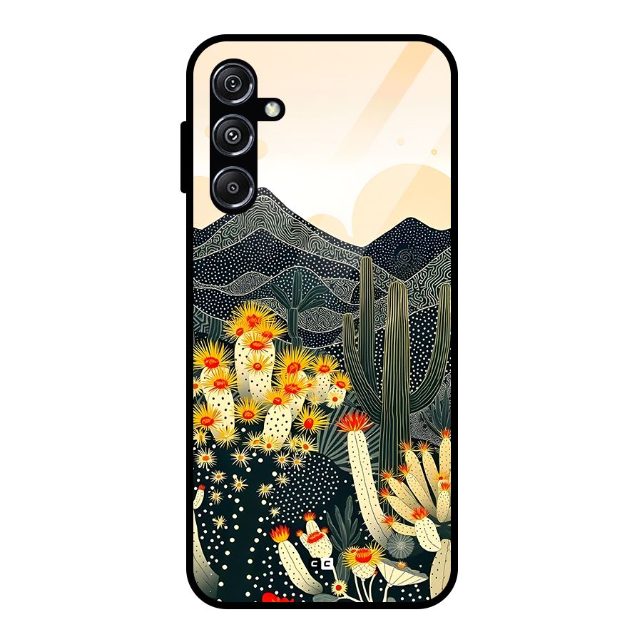 Aesthetic Desert Glass Back Case for Galaxy M34 5G