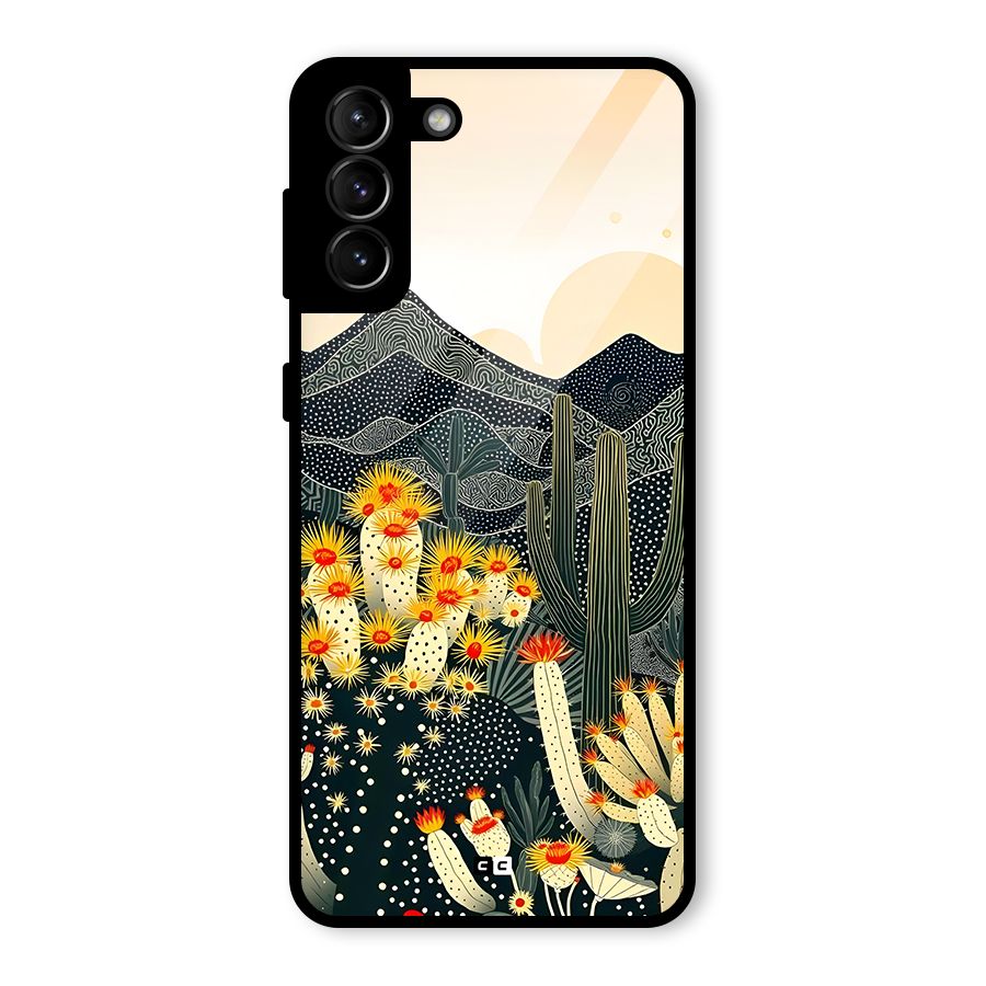 Aesthetic Desert Glass Back Case for Galaxy S21 Plus