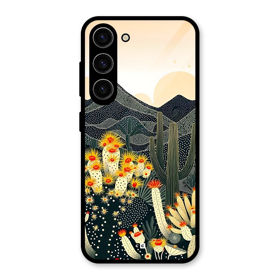 Aesthetic Desert Glass Back Case for Galaxy S23