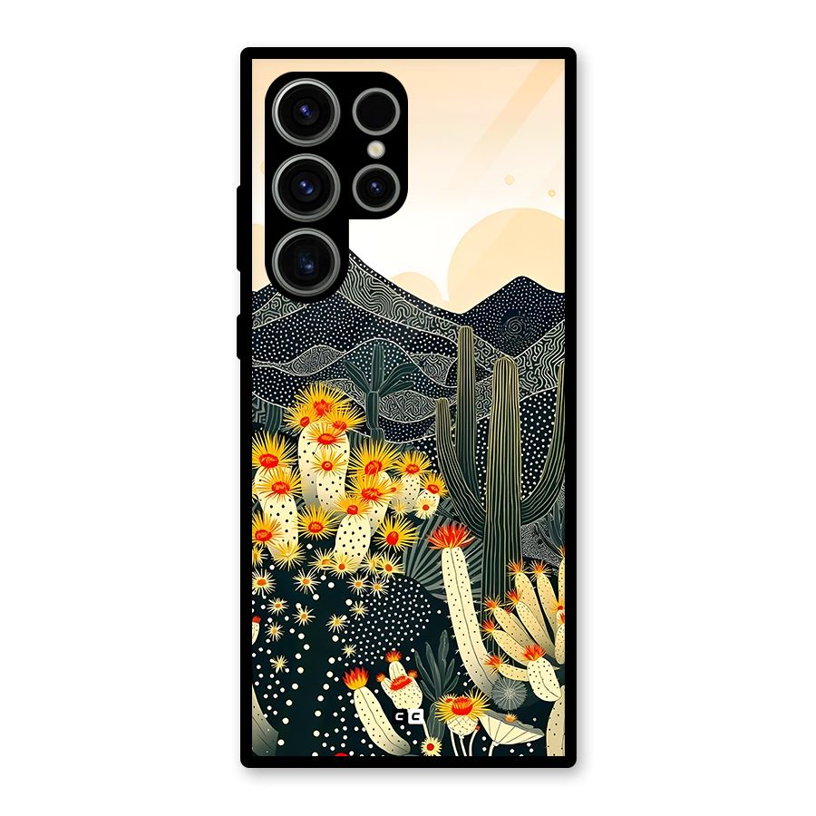 Aesthetic Desert Glass Back Case for Galaxy S23 Ultra
