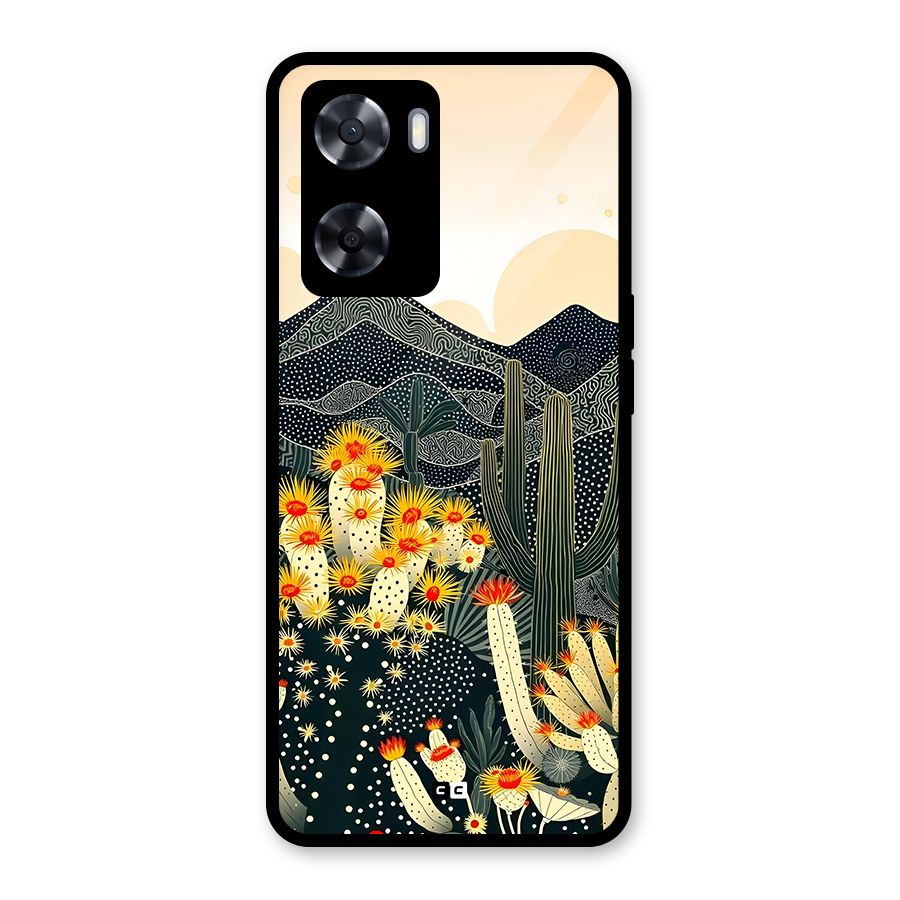 Aesthetic Desert Glass Back Case for Oppo A57 2022