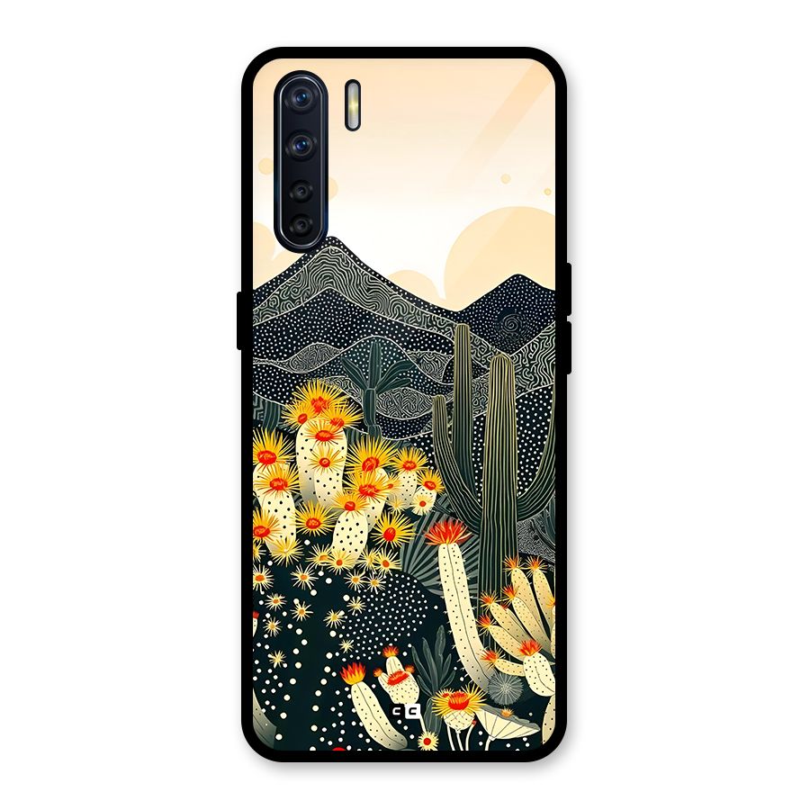 Aesthetic Desert Glass Back Case for Oppo F15