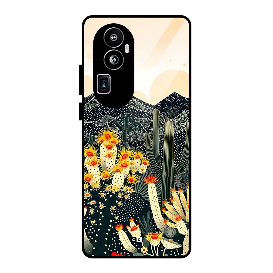 Aesthetic Desert Glass Back Case for Oppo Reno10 Pro Plus