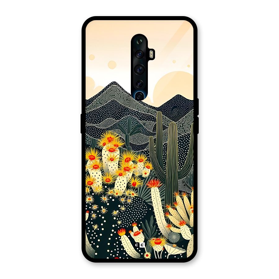 Aesthetic Desert Glass Back Case for Oppo Reno2 F