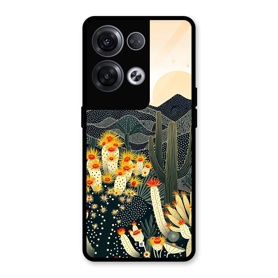 Aesthetic Desert Glass Back Case for Oppo Reno8 Pro 5G