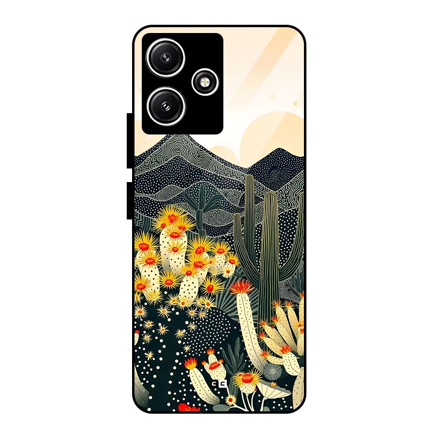 Aesthetic Desert Glass Back Case for Poco M6 Pro
