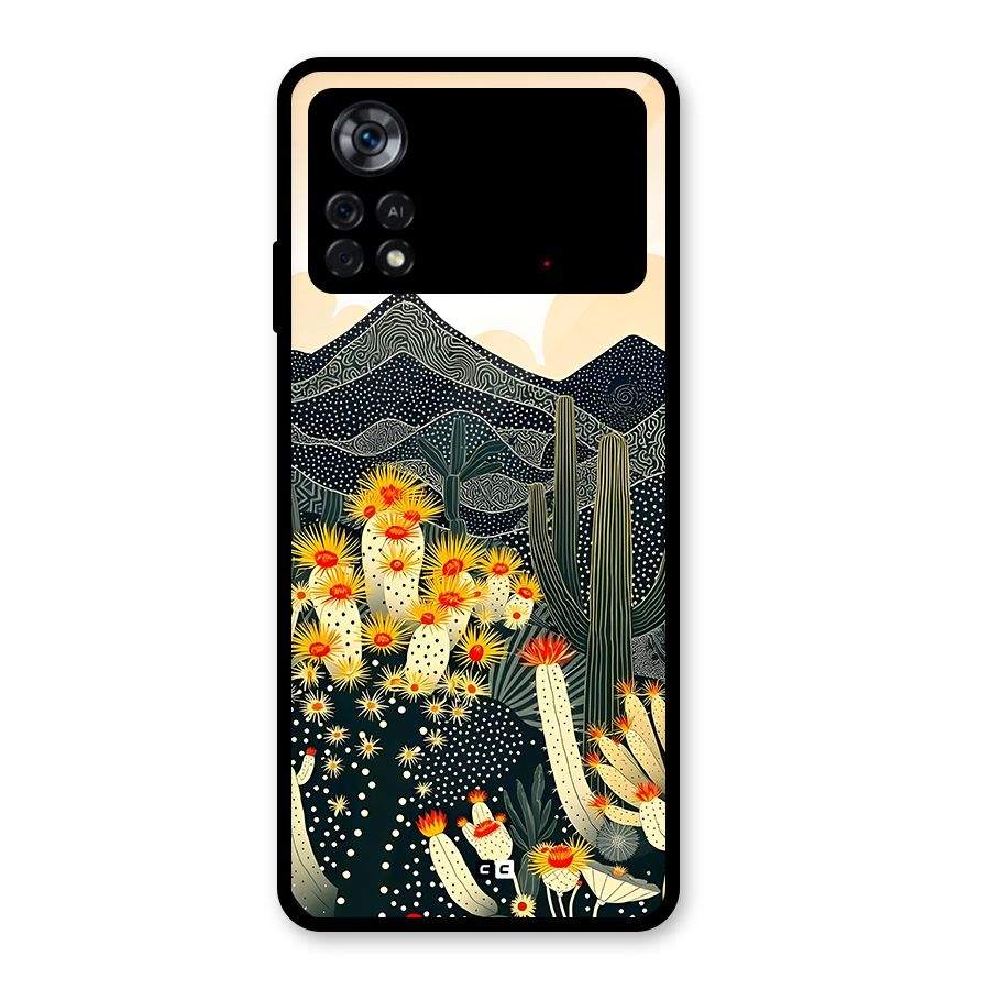 Aesthetic Desert Glass Back Case for Poco X4 Pro 5G