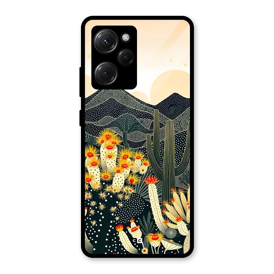 Aesthetic Desert Glass Back Case for Poco X5 Pro