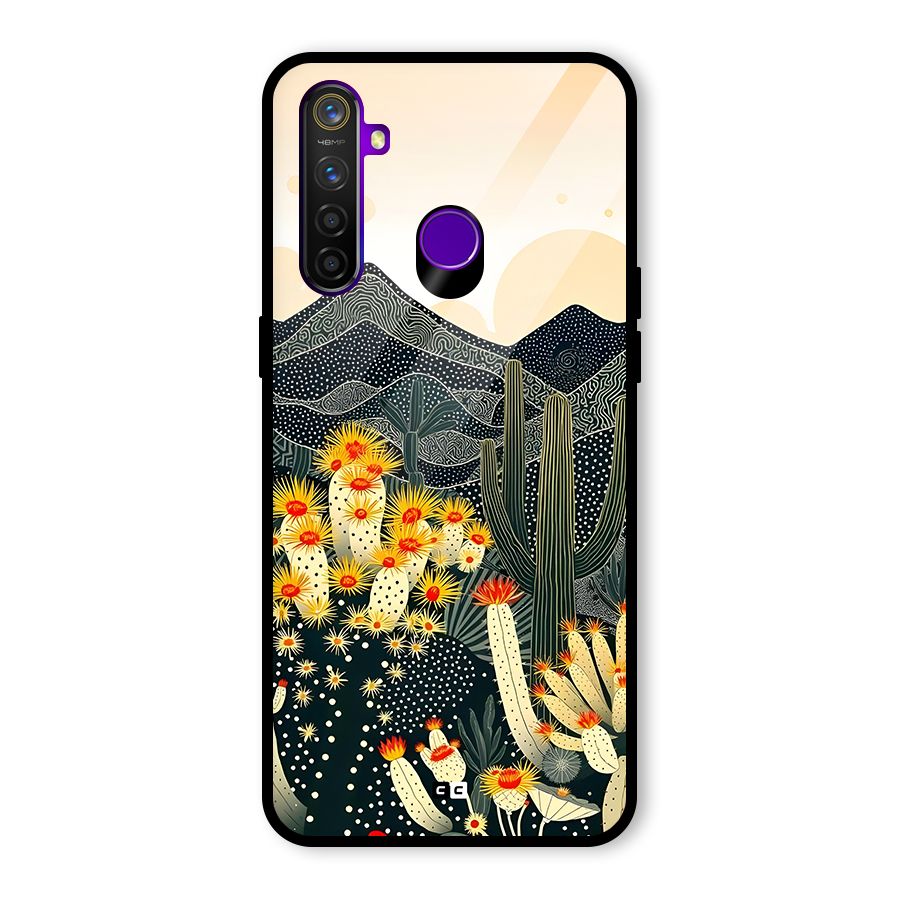 Aesthetic Desert Glass Back Case for Realme 5 Pro