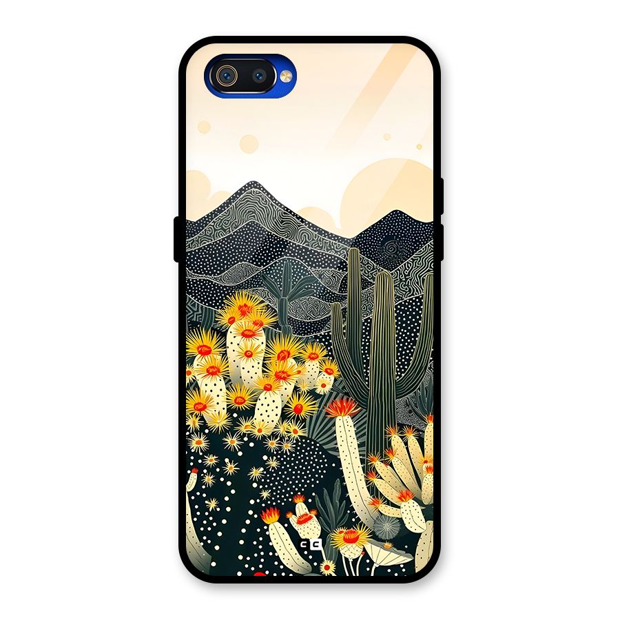 Aesthetic Desert Glass Back Case for Realme C2