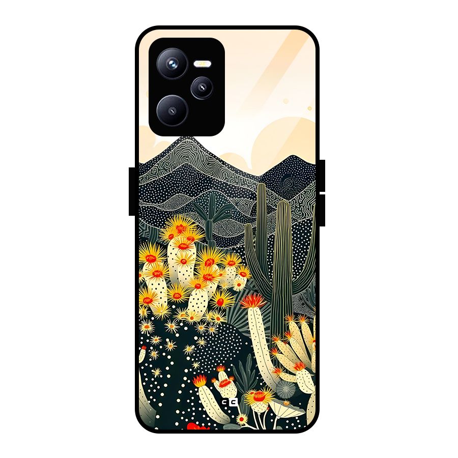 Aesthetic Desert Glass Back Case for Realme C35