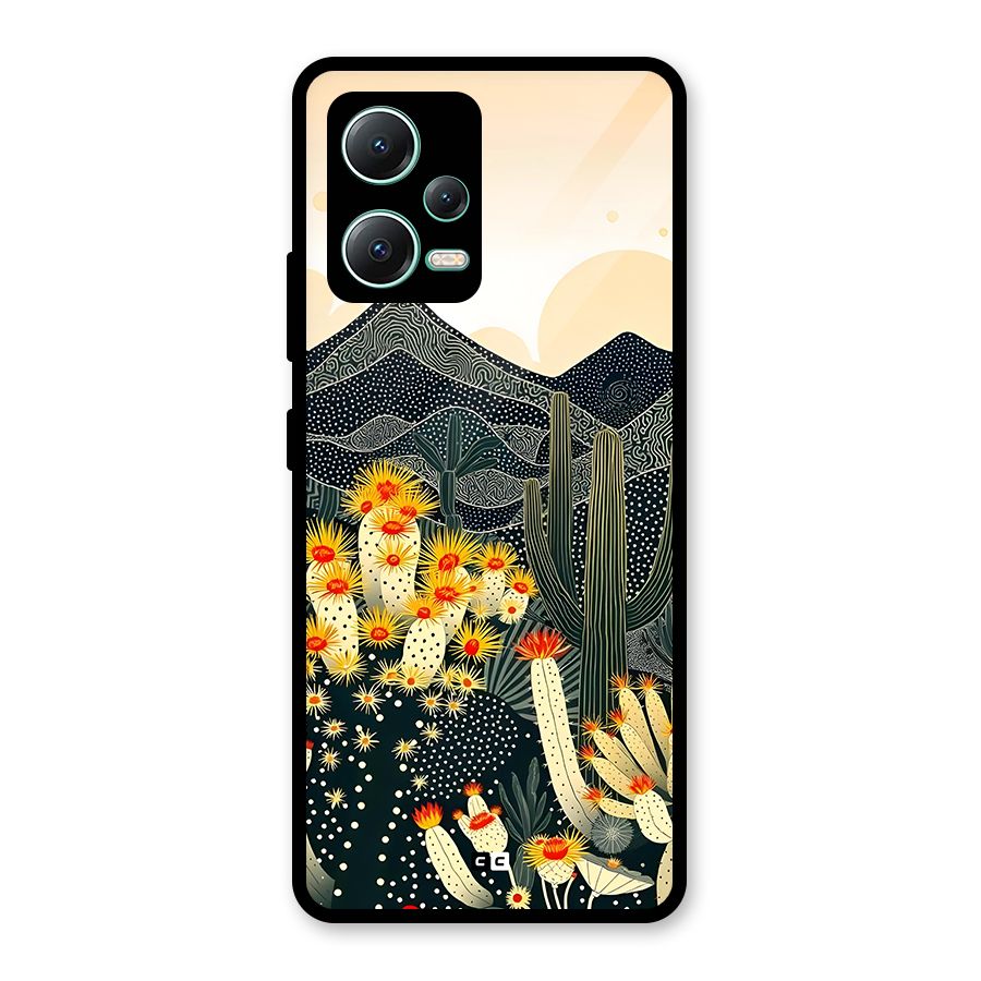 Aesthetic Desert Glass Back Case for Redmi Note 12 5G