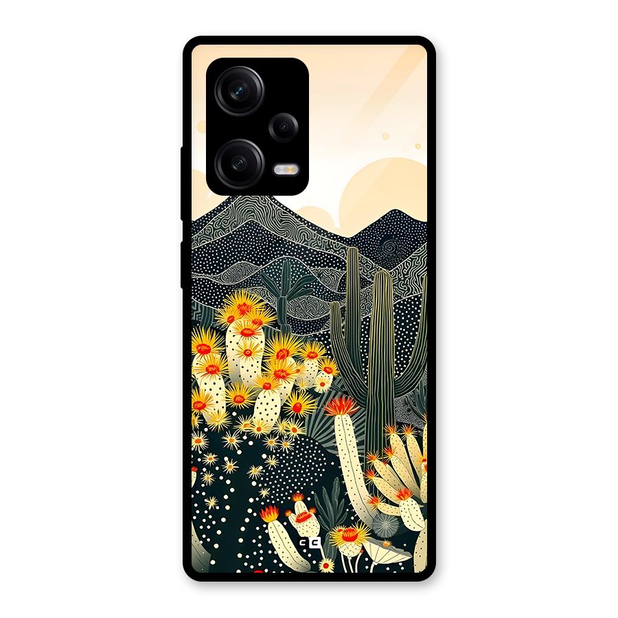 Aesthetic Desert Glass Back Case for Redmi Note 12 Pro