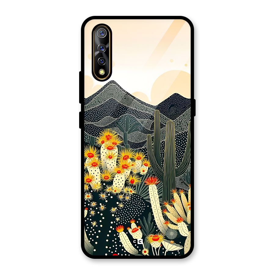 Aesthetic Desert Glass Back Case for Vivo S1