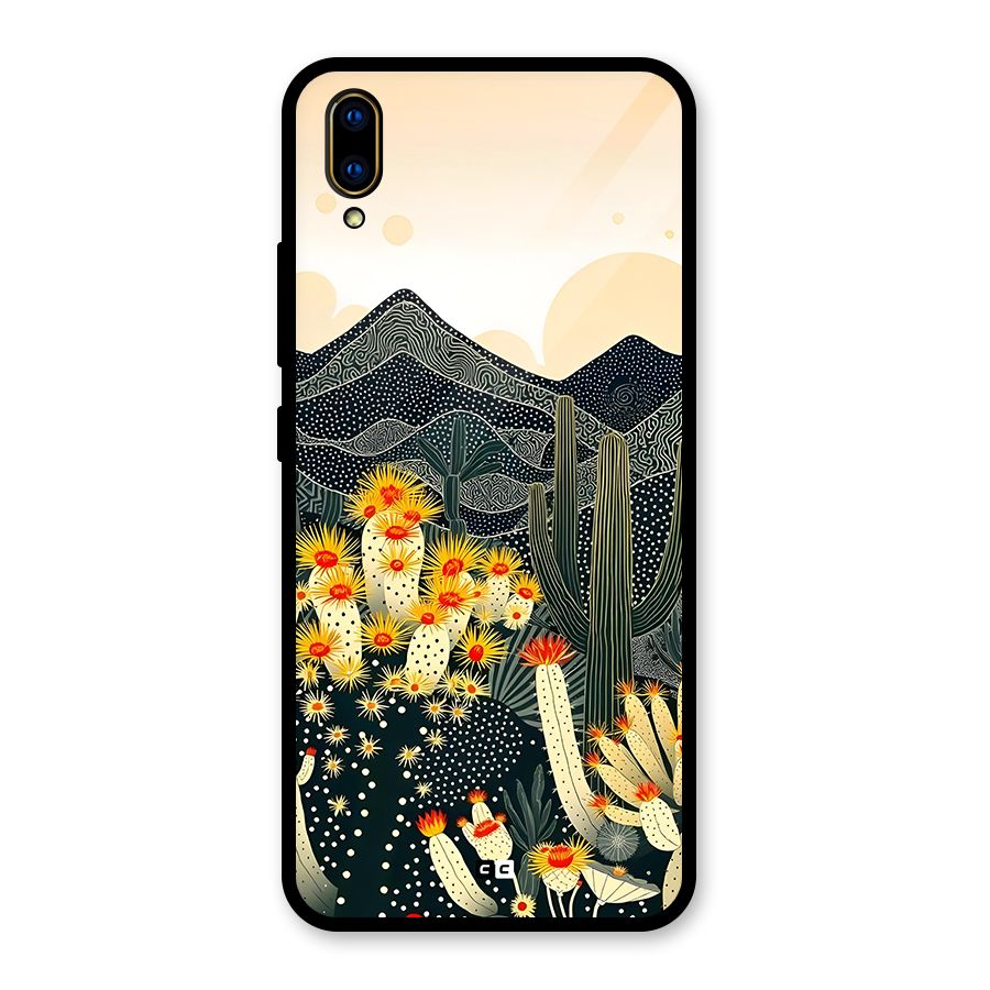 Aesthetic Desert Glass Back Case for Vivo V11 Pro