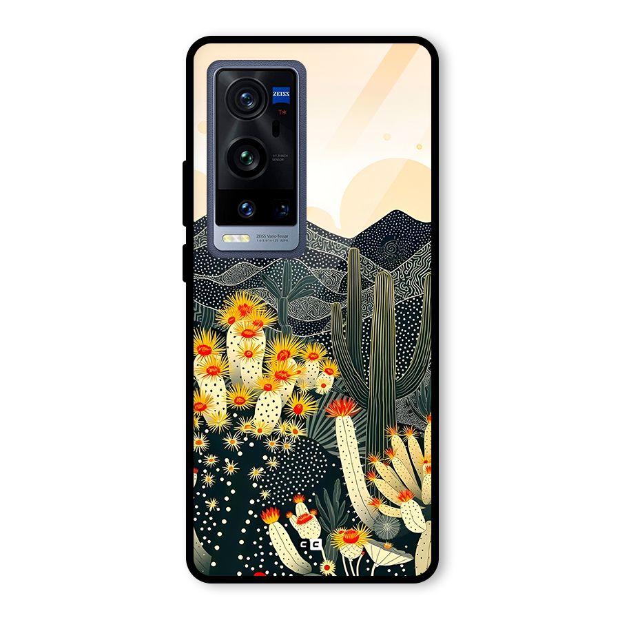 Aesthetic Desert Glass Back Case for Vivo X60 Pro Plus
