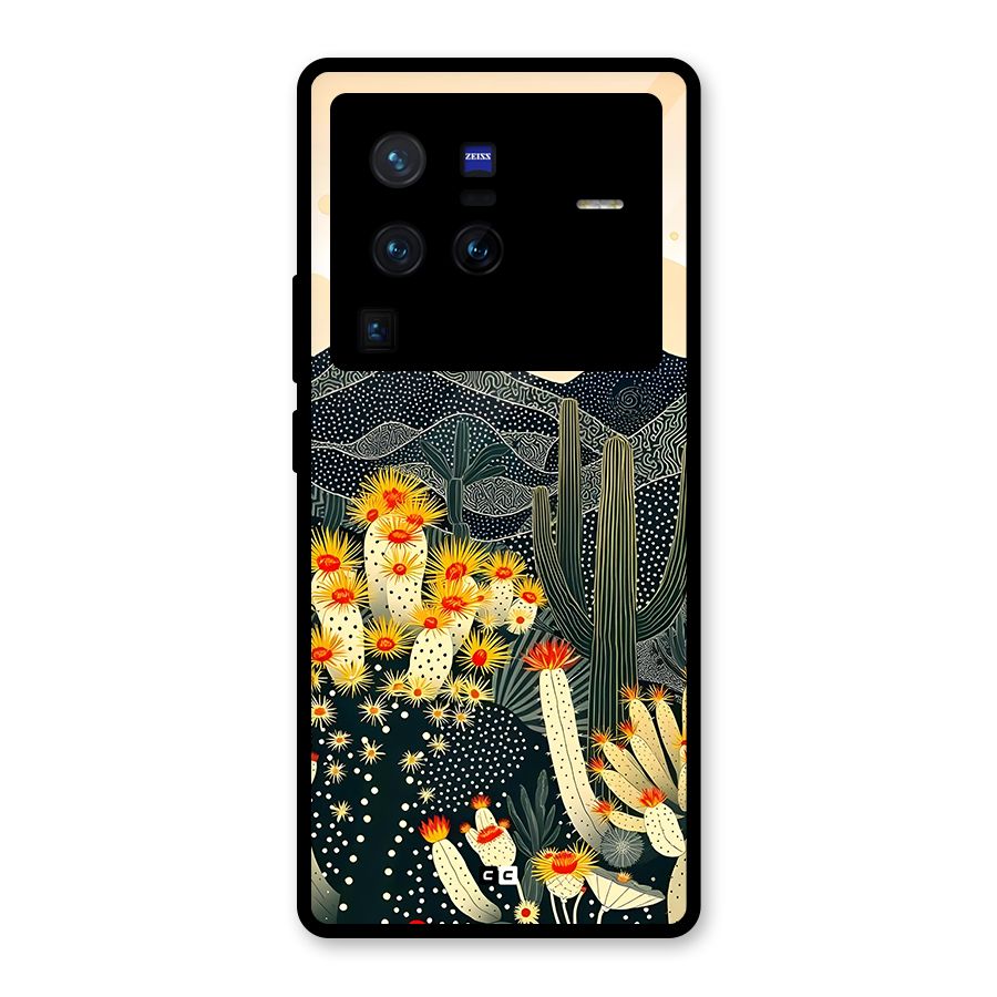 Aesthetic Desert Glass Back Case for Vivo X80 Pro