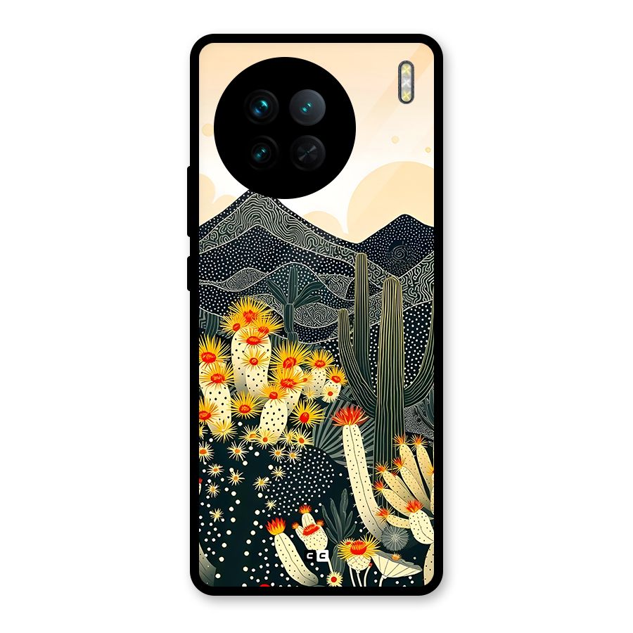 Aesthetic Desert Glass Back Case for Vivo X90