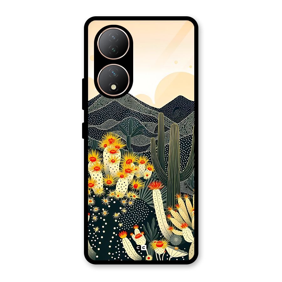 Aesthetic Desert Glass Back Case for Vivo Y100A