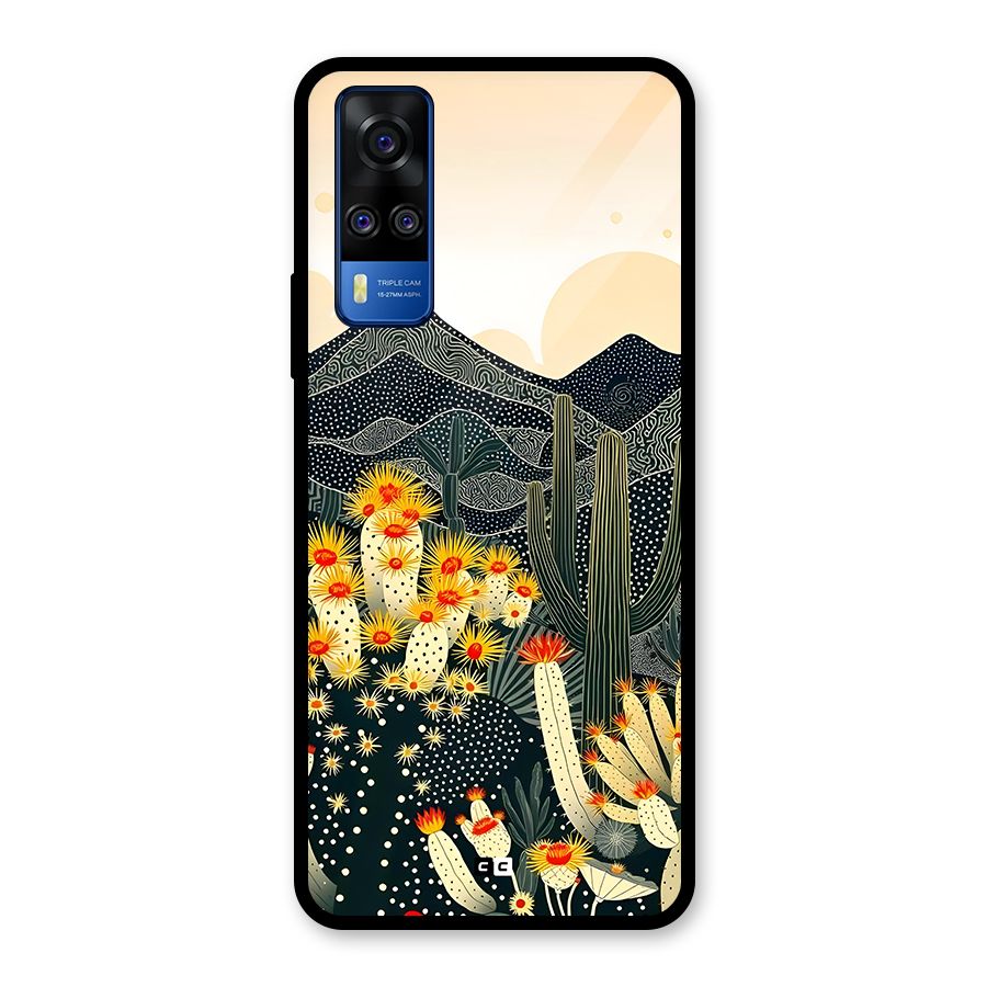 Aesthetic Desert Glass Back Case for Vivo Y31
