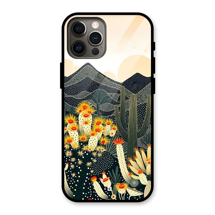 Aesthetic Desert Glass Back Case for iPhone 12 Pro