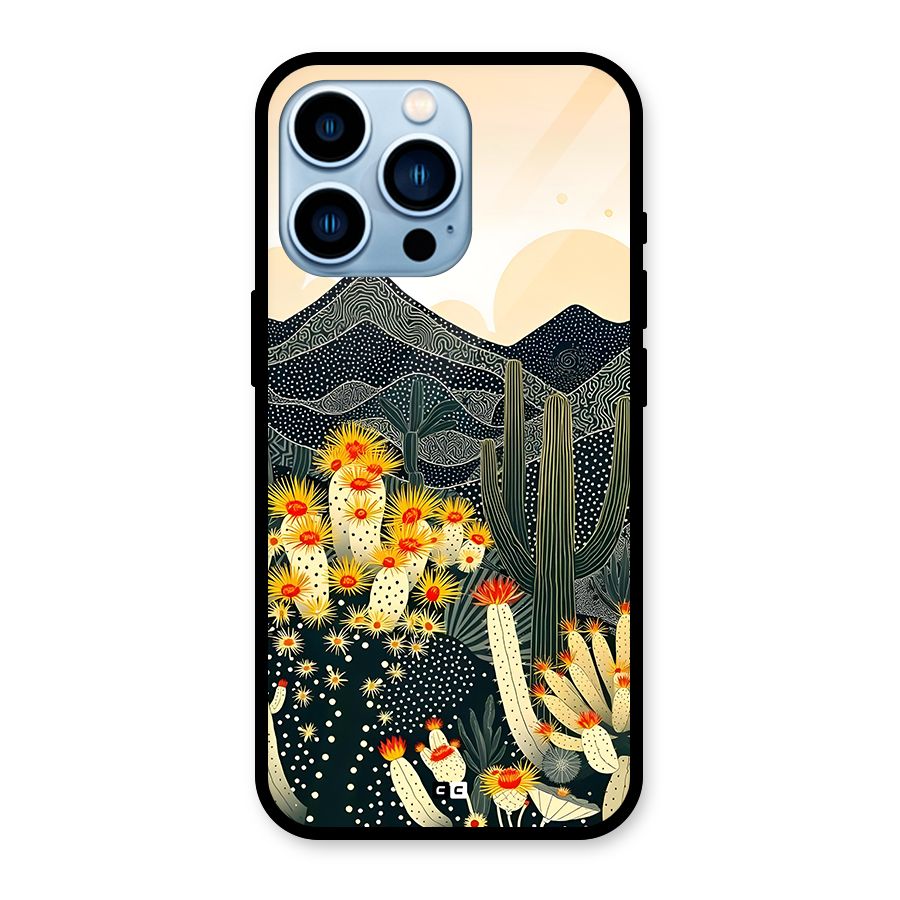 Aesthetic Desert Glass Back Case for iPhone 13 Pro