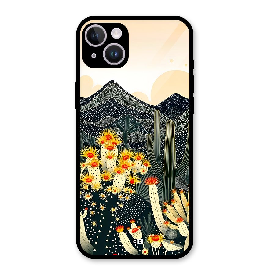 Aesthetic Desert Glass Back Case for iPhone 14 Plus