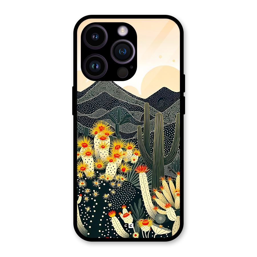 Aesthetic Desert Glass Back Case for iPhone 14 Pro
