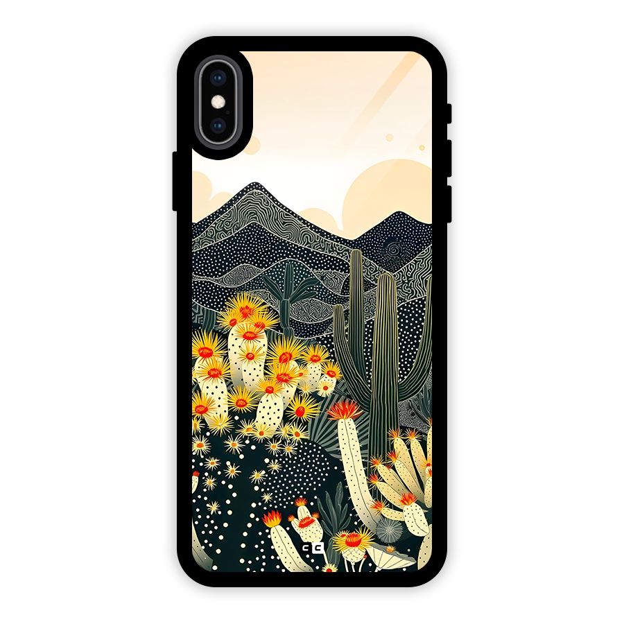 Aesthetic Desert Glass Back Case for iPhone XS Max