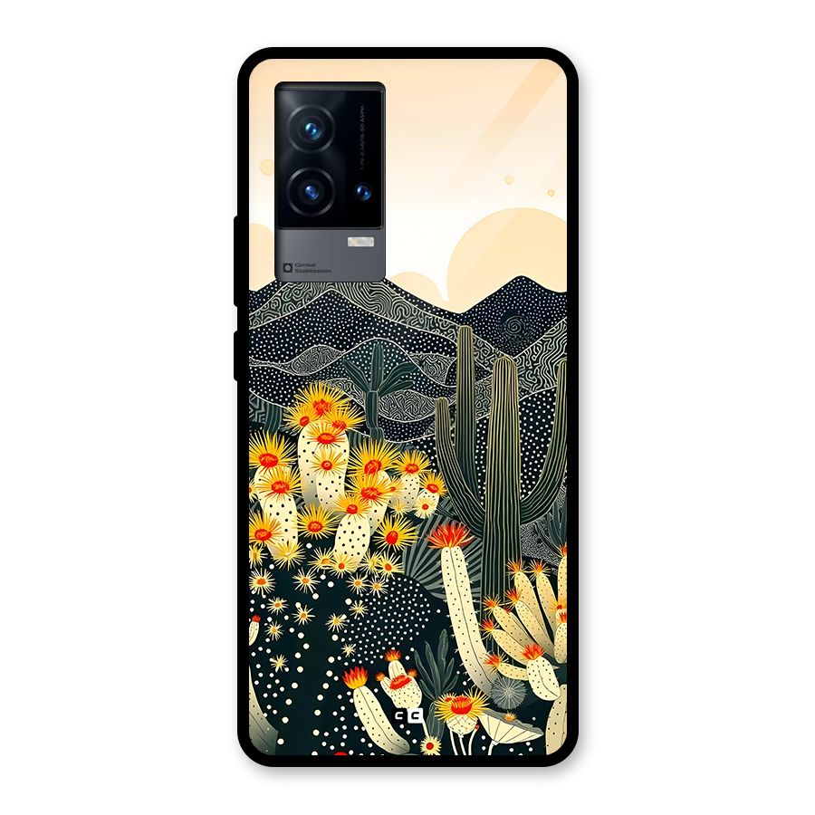Aesthetic Desert Glass Back Case for iQOO 9 5G