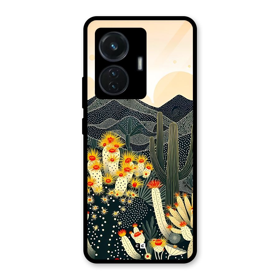 Aesthetic Desert Glass Back Case for iQOO Z6 44W