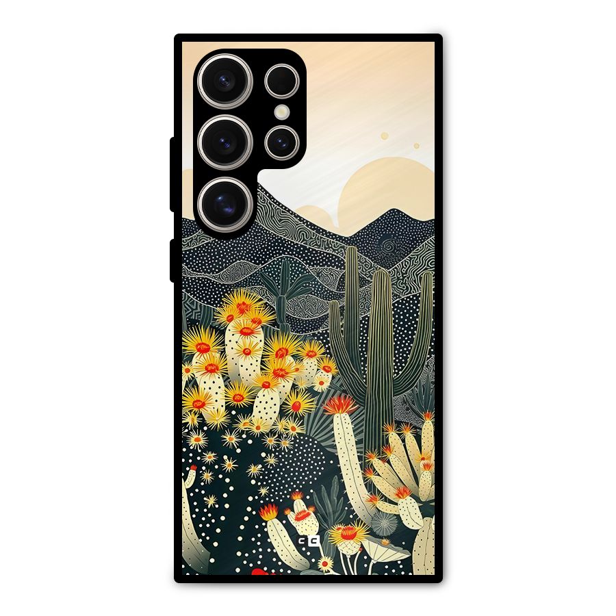 Aesthetic Desert Metal Back Case for Galaxy S24 Ultra