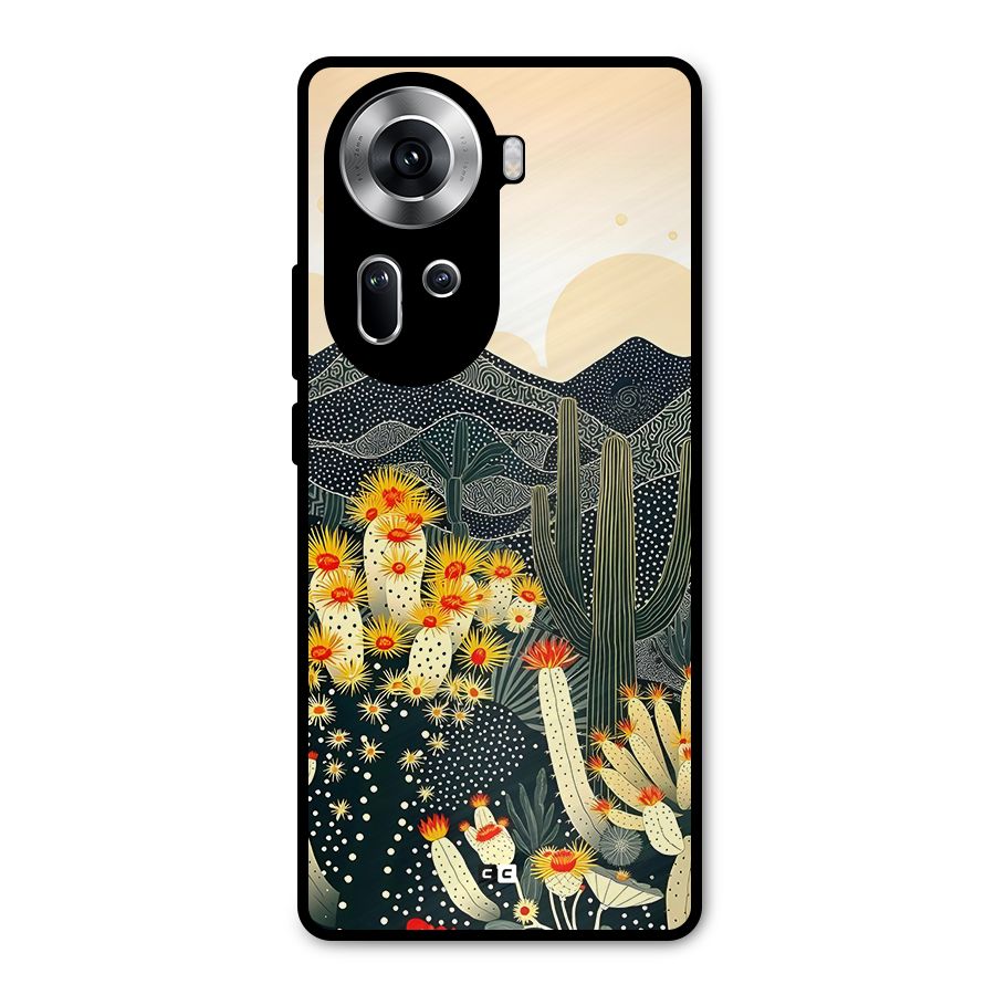 Aesthetic Desert Metal Back Case for Oppo Reno11 5G