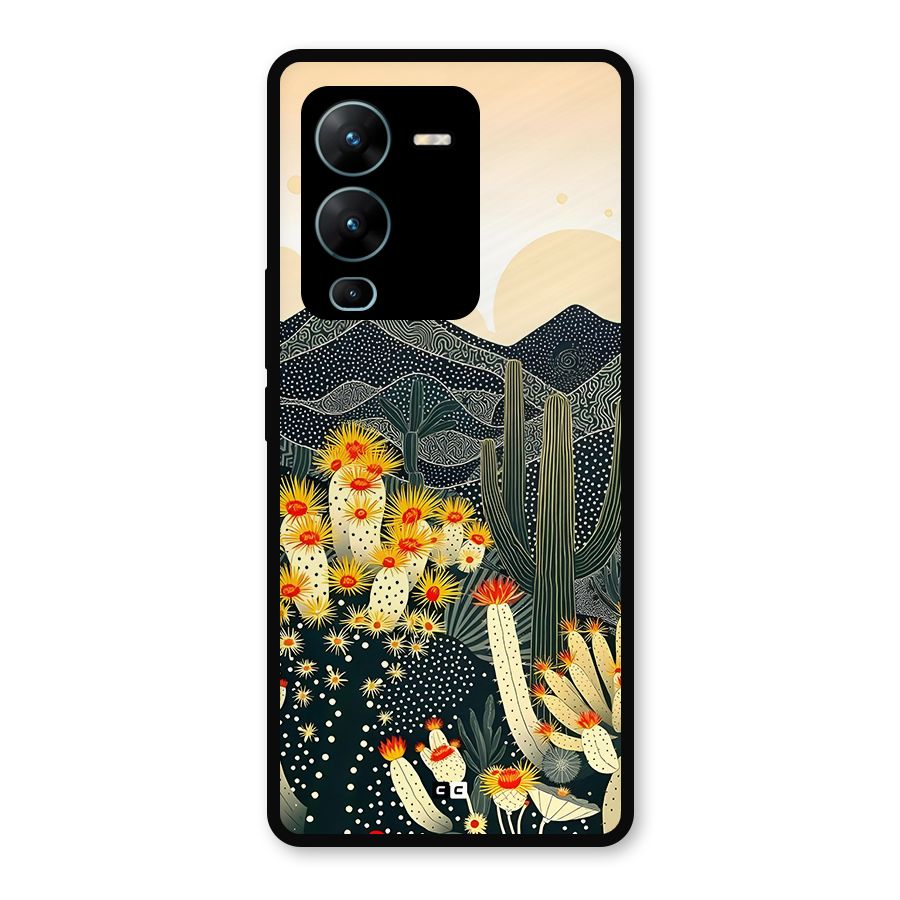 Aesthetic Desert Metal Back Case for Vivo V25 Pro