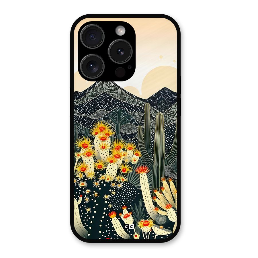Aesthetic Desert Metal Back Case for iPhone 15 Pro