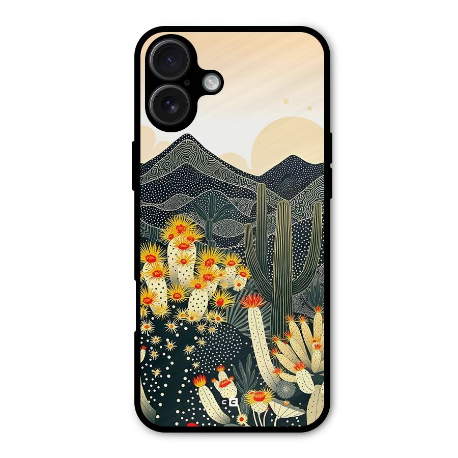 Aesthetic Desert Metal Back Case for iPhone 16 Plus