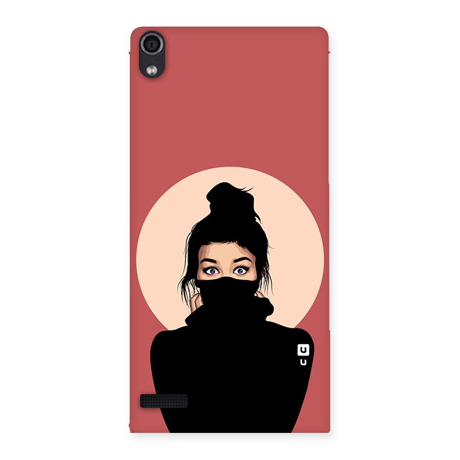 Aesthetic Digital Art Girl Back Case for Ascend P6