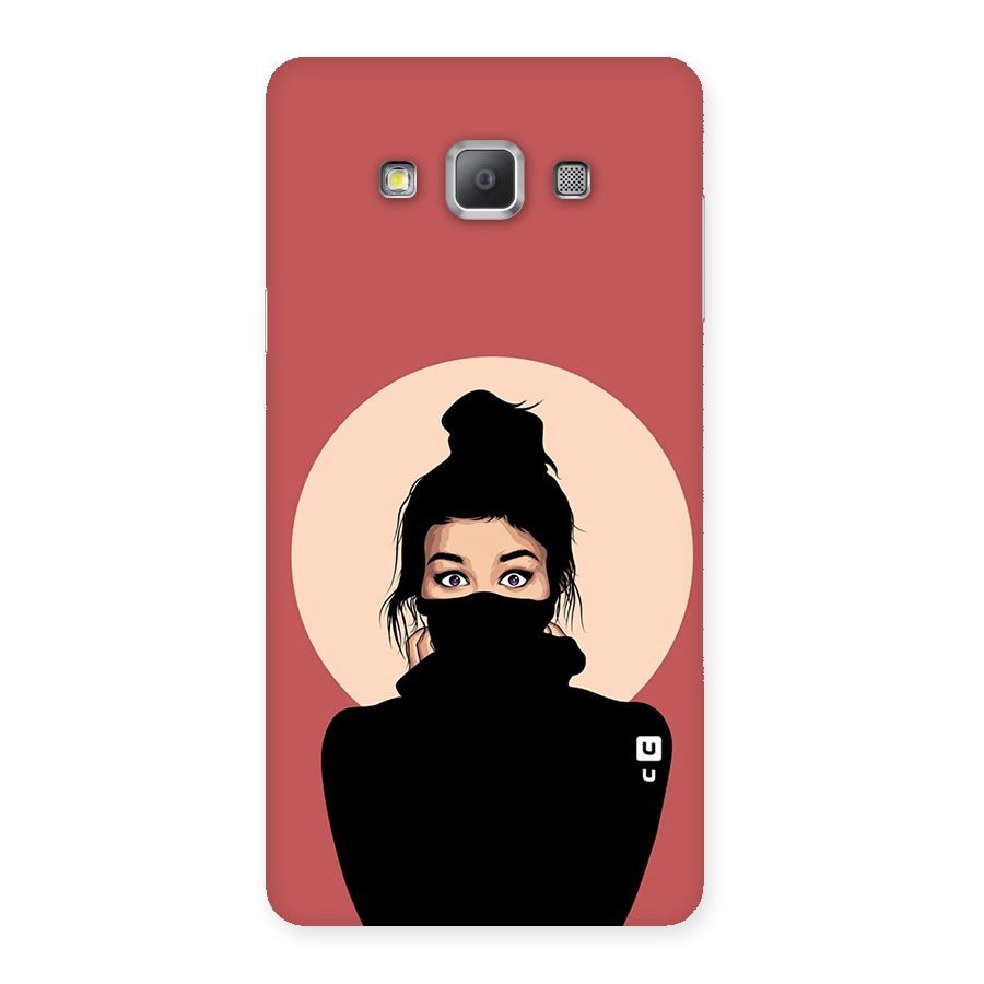 Aesthetic Digital Art Girl Back Case for Galaxy A7