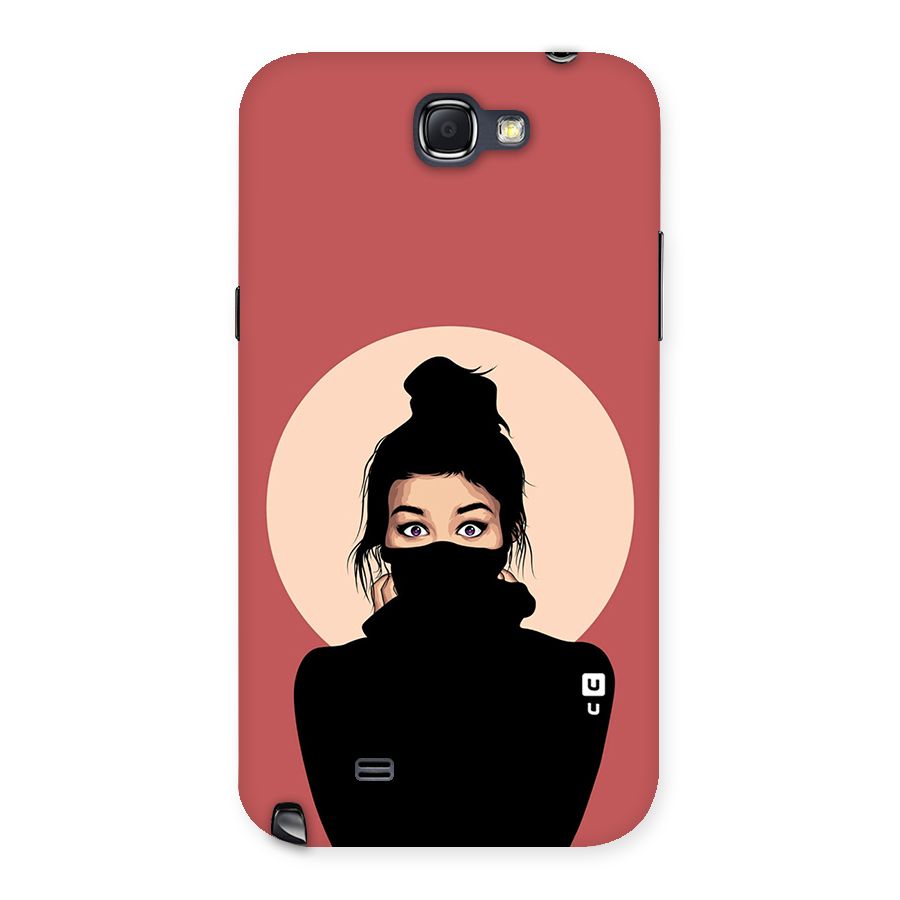 Aesthetic Digital Art Girl Back Case for Galaxy Note 2