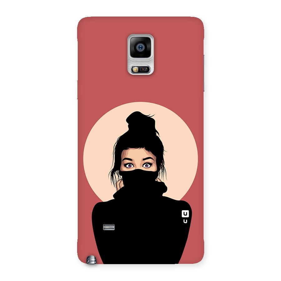 Aesthetic Digital Art Girl Back Case for Galaxy Note 4