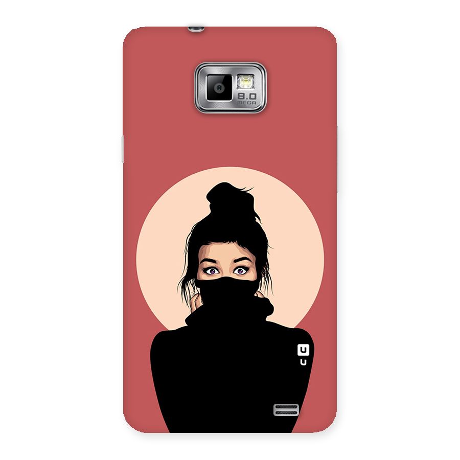 Aesthetic Digital Art Girl Back Case for Galaxy S2