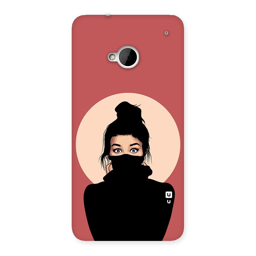 Aesthetic Digital Art Girl Back Case for HTC One M7