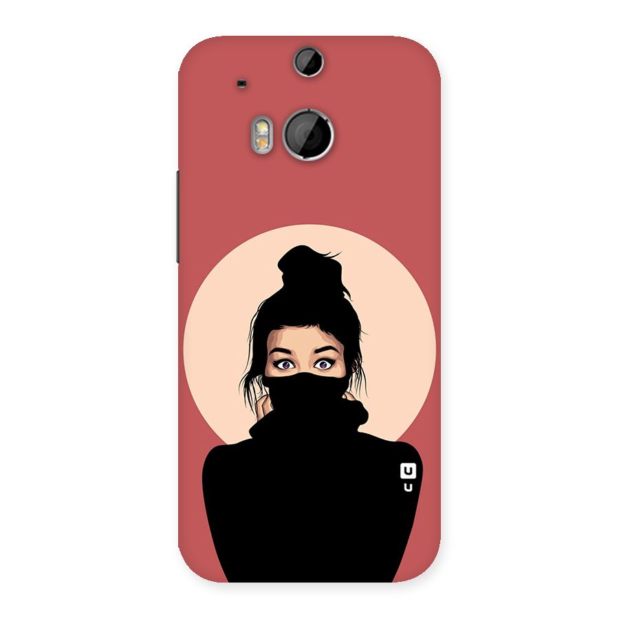 Aesthetic Digital Art Girl Back Case for HTC One M8