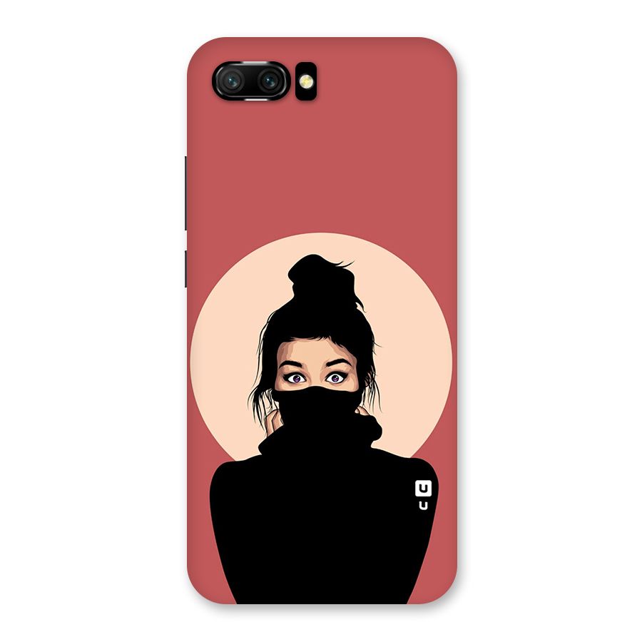 Aesthetic Digital Art Girl Back Case for Honor 10