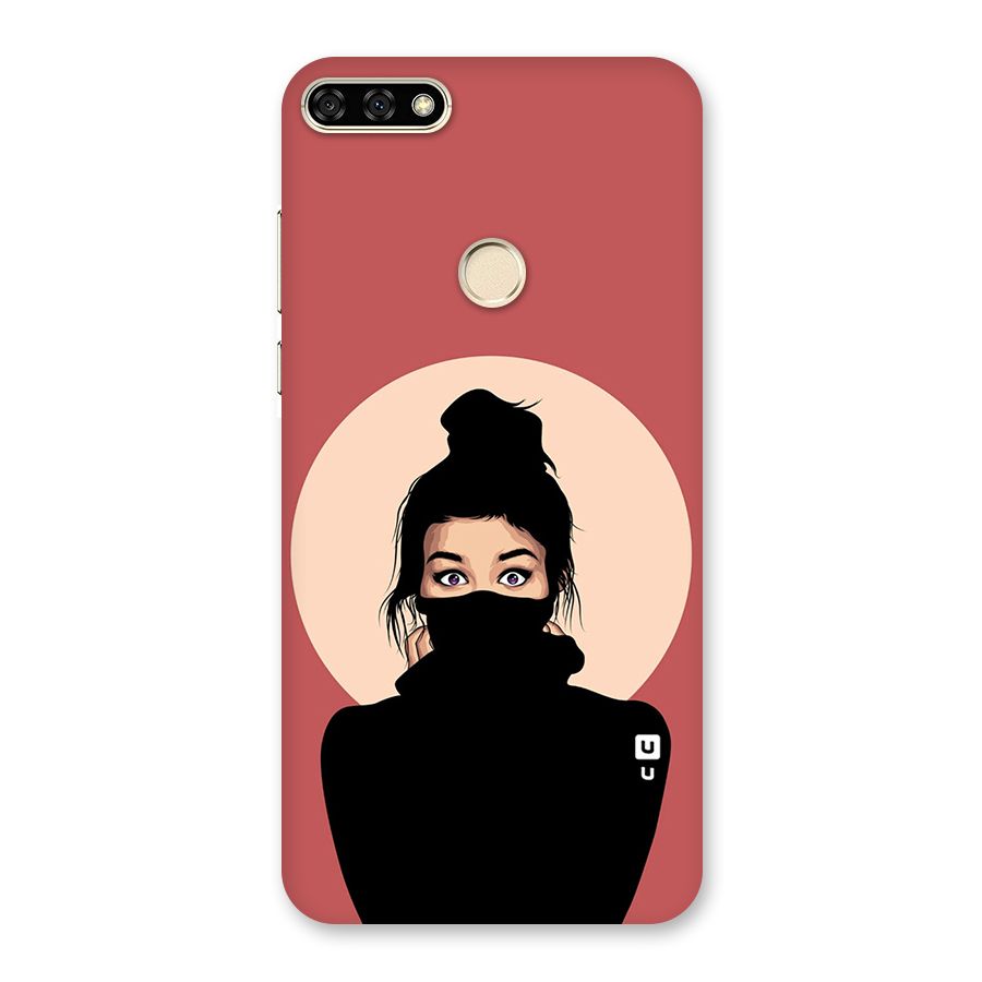Aesthetic Digital Art Girl Back Case for Honor 7A