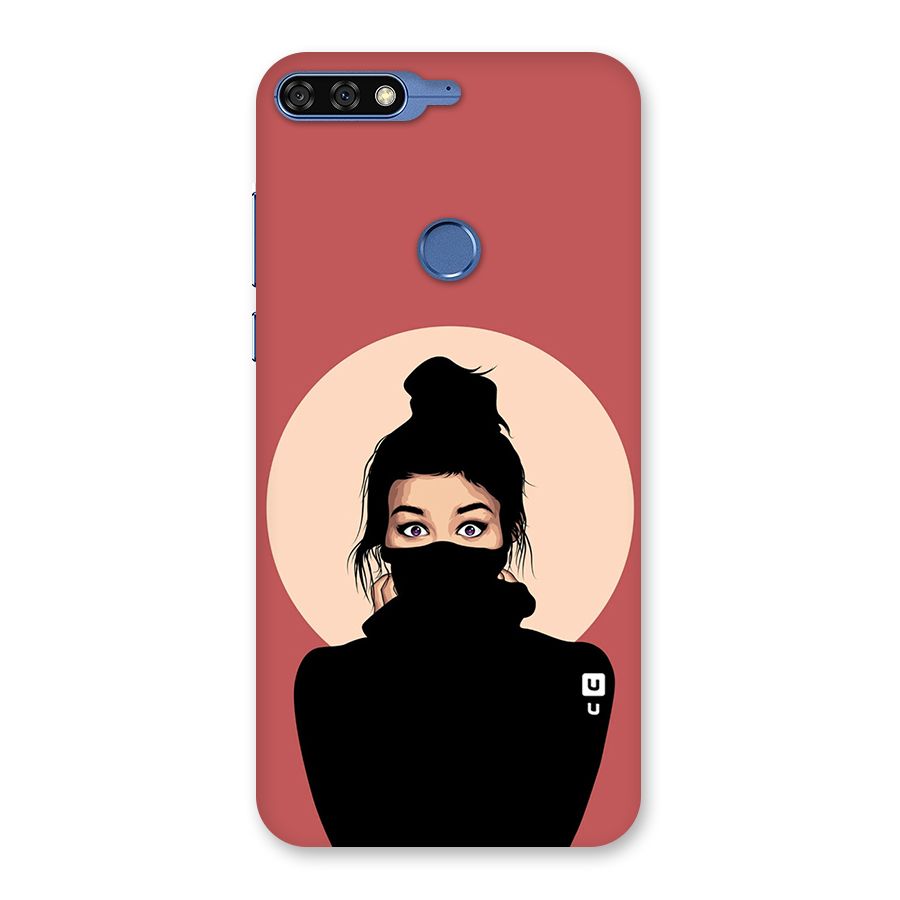 Aesthetic Digital Art Girl Back Case for Honor 7C
